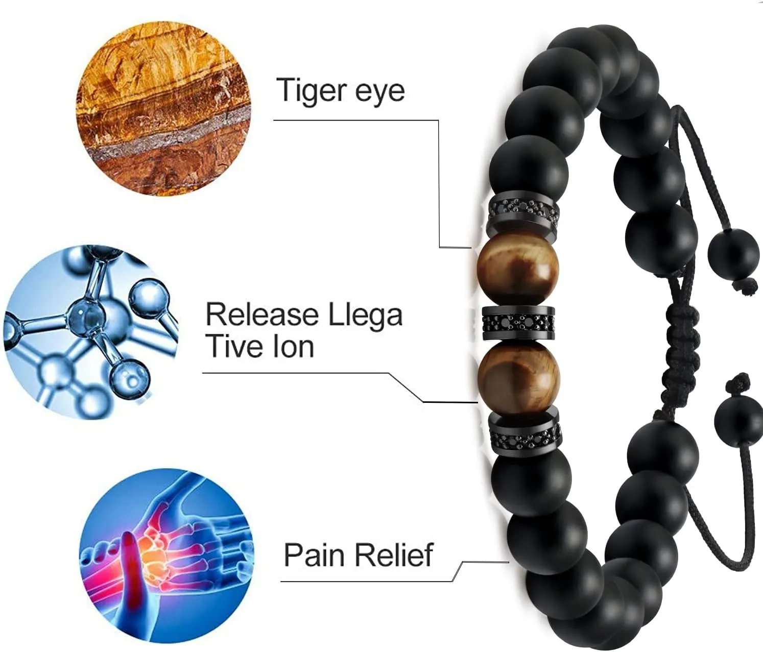 JoycuFF Christian Baptism & Easter Gifts: Inspirational Bracelets for Men & Boys - Teens to Adults, Perfect for Fathers Day, Graduation, Anniversary & Christmas