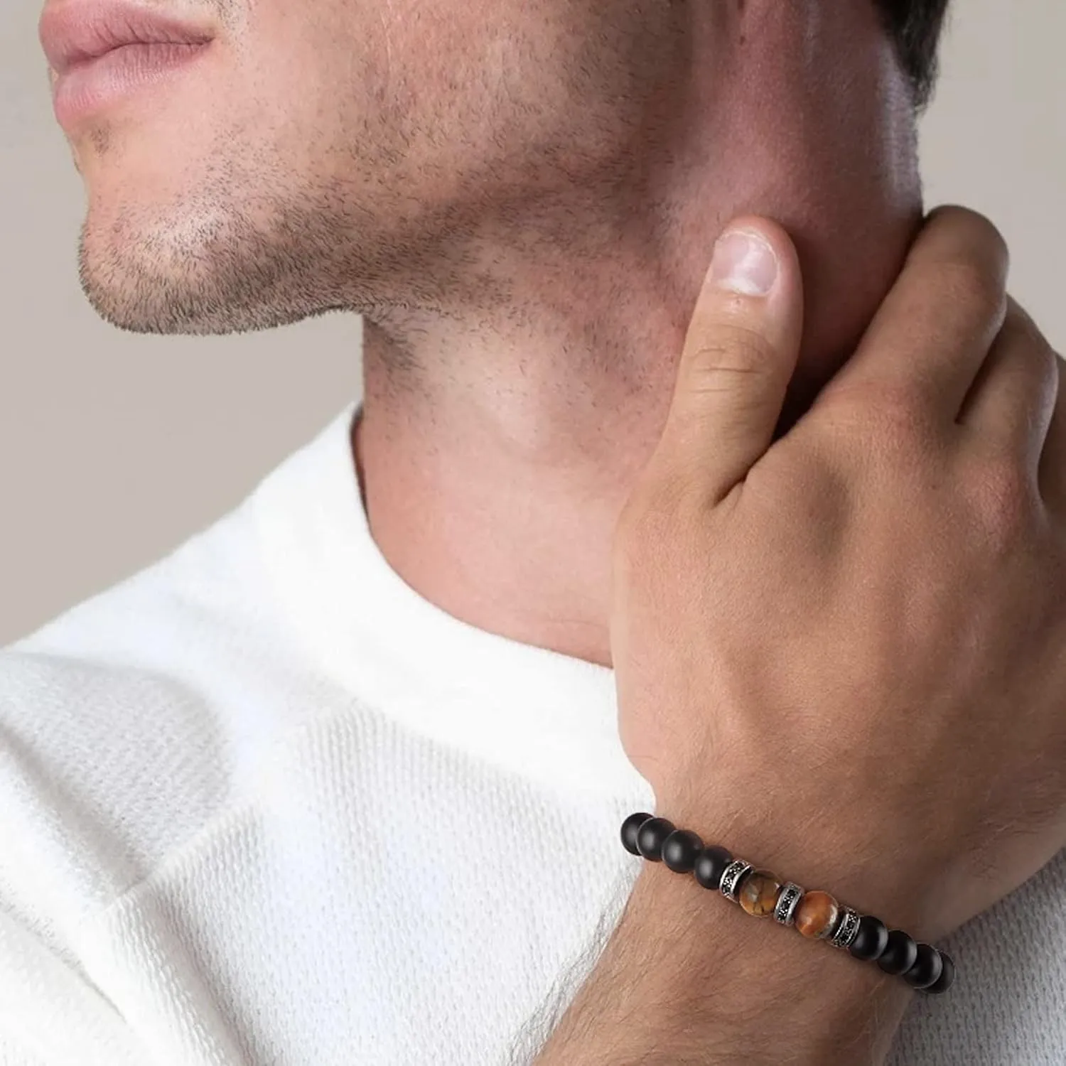 JoycuFF Christian Baptism & Easter Gifts: Inspirational Bracelets for Men & Boys - Teens to Adults, Perfect for Fathers Day, Graduation, Anniversary & Christmas