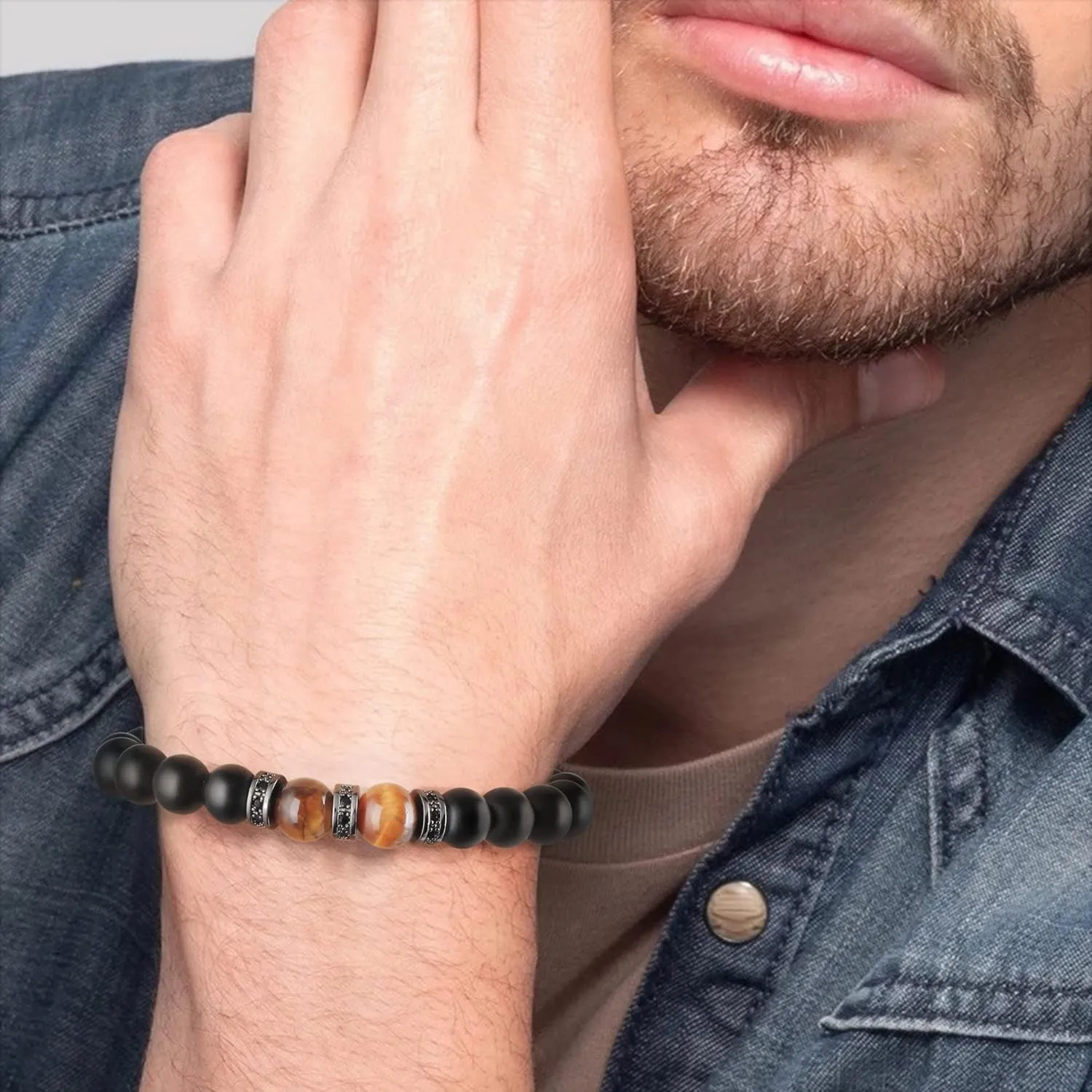 JoycuFF Christian Baptism & Easter Gifts: Inspirational Bracelets for Men & Boys - Teens to Adults, Perfect for Fathers Day, Graduation, Anniversary & Christmas