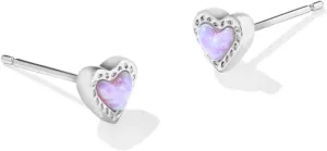 Kendra Scott Mini Ari Heart Stud Earring, Fashion Jewelry for Women