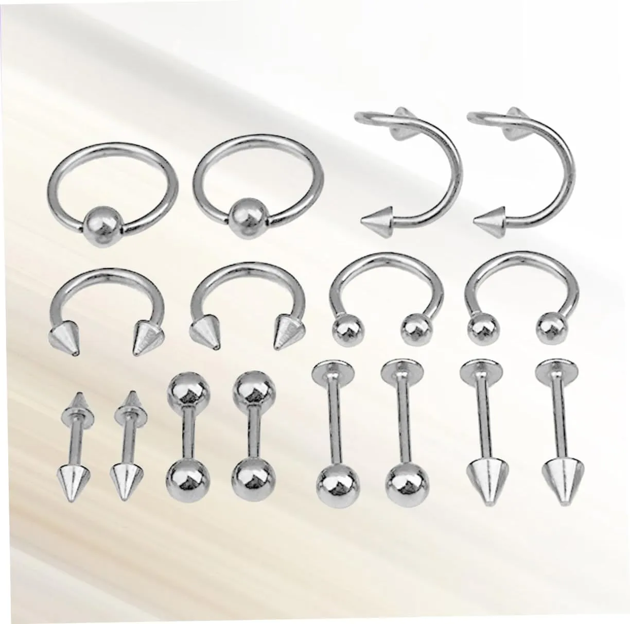 KESYOO Tongue Ring Studs Nose Jewelry Piercing Jewelry Body Jewlery Women Piercing Jewellery Tongue Bar Black