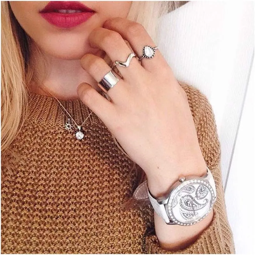 LANG XUAN Friendship Dainty Bead Layered Compass Necklace Good Luck Elephant Pendant Chain Necklace with Message Card for Women Best Gift Card