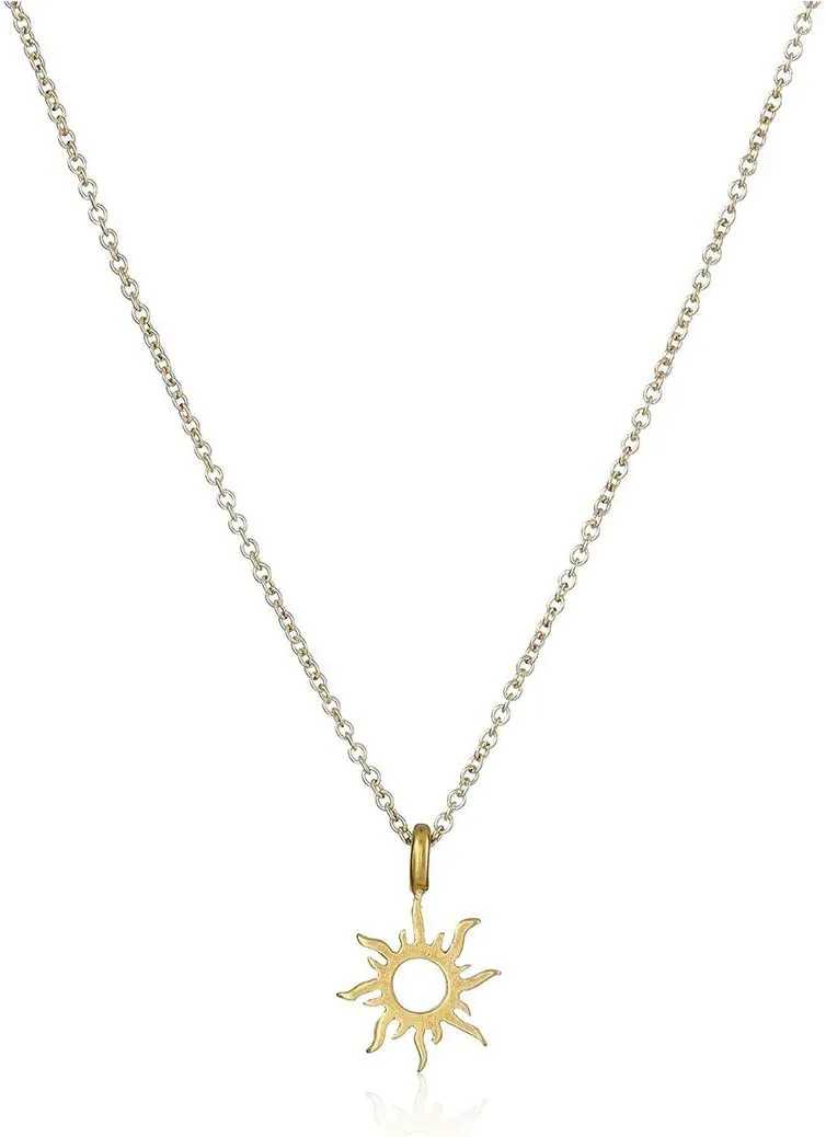 LANG XUAN Friendship Dainty Bead Layered Compass Necklace Good Luck Elephant Pendant Chain Necklace with Message Card for Women Best Gift Card