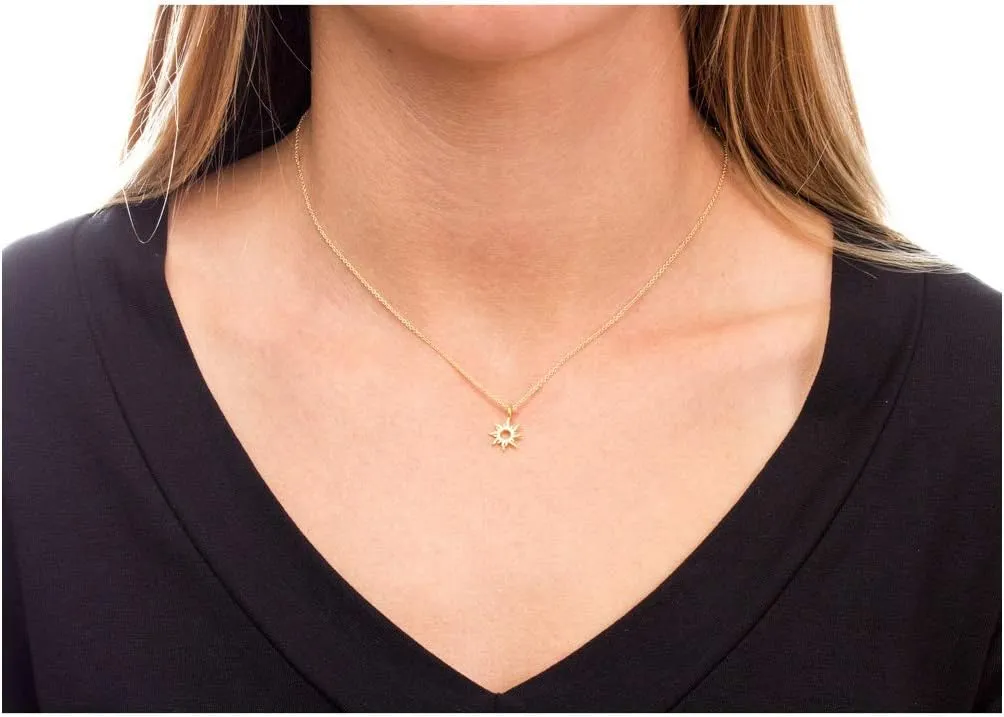LANG XUAN Friendship Dainty Bead Layered Compass Necklace Good Luck Elephant Pendant Chain Necklace with Message Card for Women Best Gift Card