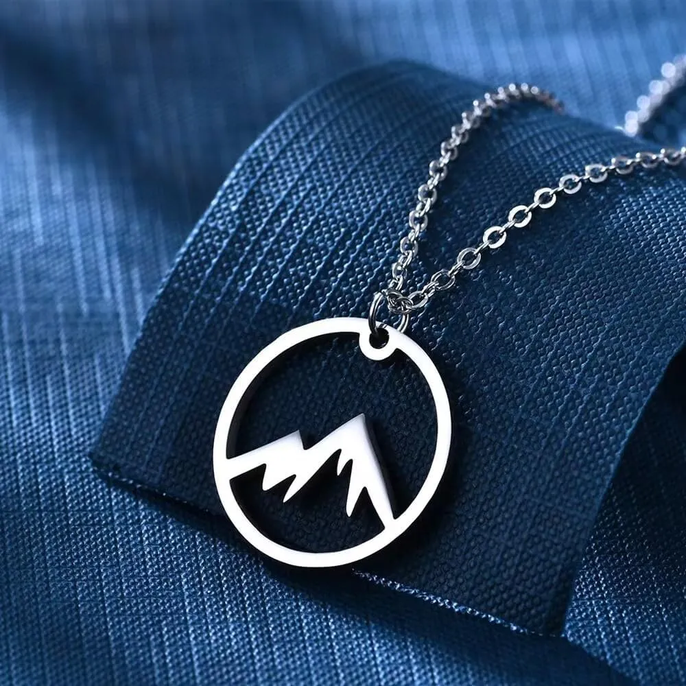 LANG XUAN Message Card Compass Pendant Necklace Friendship Sun Good Luck Elephant Starfish Pendant Chain Necklace with Gift Card