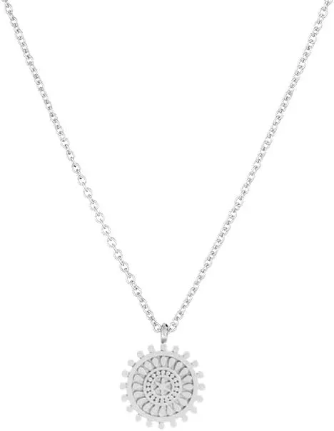 LANG XUAN Message Card Sunshine Key Compass Pendant Necklace Friendship Sun Good Luck Elephant Pendant Chain Necklace for Women Gift