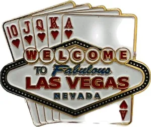 Las Vegas Royal Flush Lapel Pin