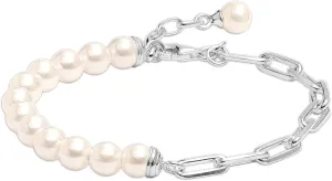 LeCalla Pure 925 Sterling Silver Italian Paperclip Link Chain Bracelets | Gold Over Silver Paper-Clip Link Station Bracelet | Sliding Bolo Bracelet for Women