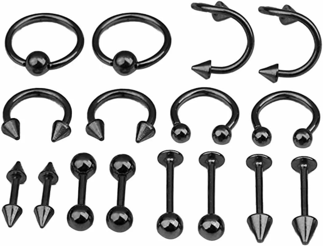 LIFKOME Tongue Ring Belly Button Bar Pierced Earrings Body Jewlery Belly Ring Body Piercing Jewelry Women