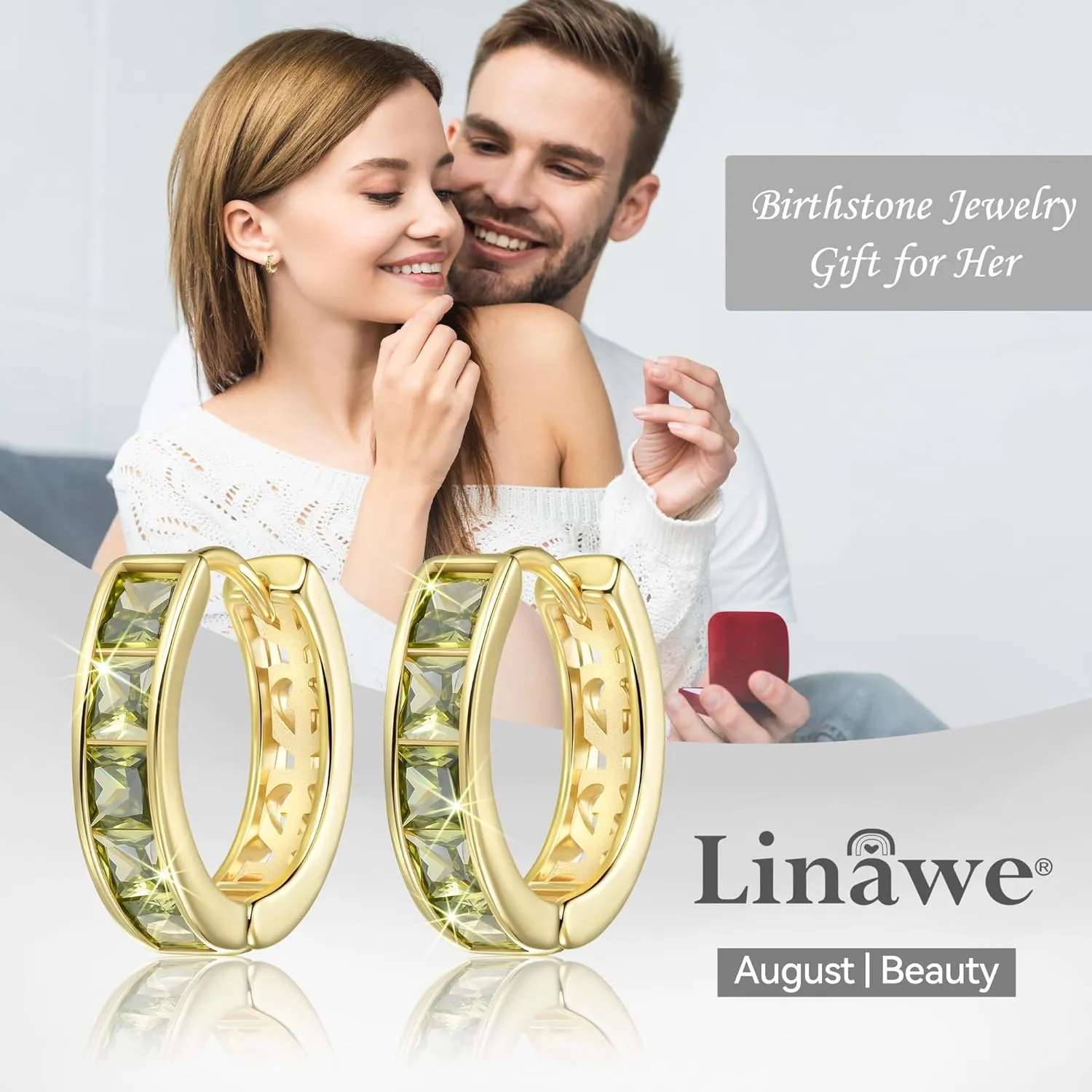 Linawe Small Hoop Earrings for Women Trendy, Tragus Piercing Jewelry, Cubic Zirconia Studs Huggie Earrings, Mini Chunky Tiny Helix Earrings, Gold/Rose Gold/Silver Cartilage Hoops