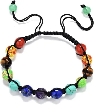 MARBEN'S Top Handmade 7 Chakra bracelet Healing Crystal Meditation Relax Anxiety For Women's and Mens