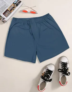 Men's Essential Boxer Shorts-Jeans Marl