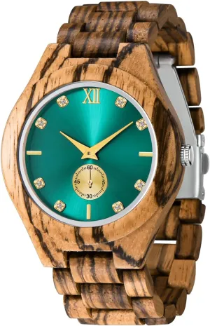 Men's Handmade Wooden Watches Mens Lightweight Analog Quartz Wood Mens Wrist Watch