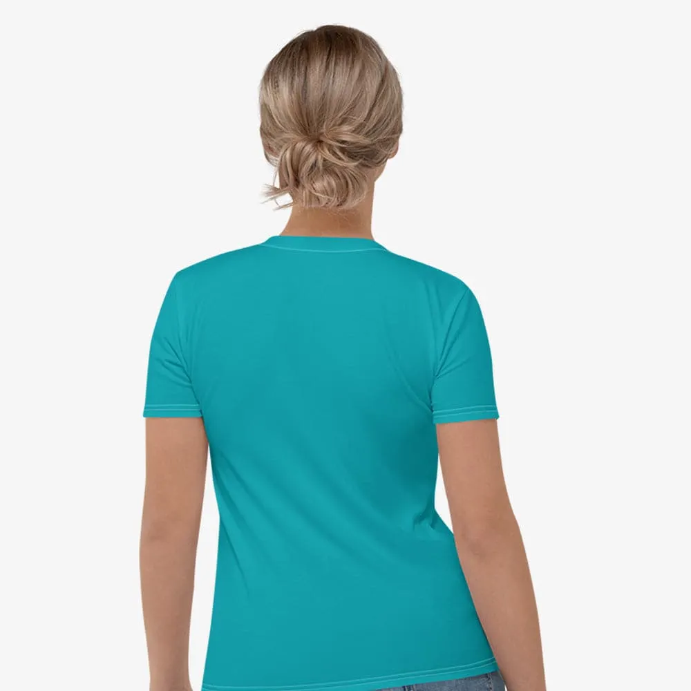 Monochrome Stretchy Tee Teal