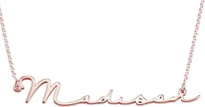 MYKA - Signature Style Name Necklace - Custom Your Own - Gift for Christmas, Birthday - Jewelry for Her, Women (MADISON: 18k Rose Gold Plated)