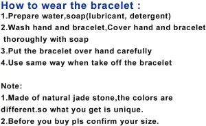 Natural Jade Bangle Bracelet for Women Classcial Retro Chinese Style Hand Jade Bracelets with Certificate and Gift Box