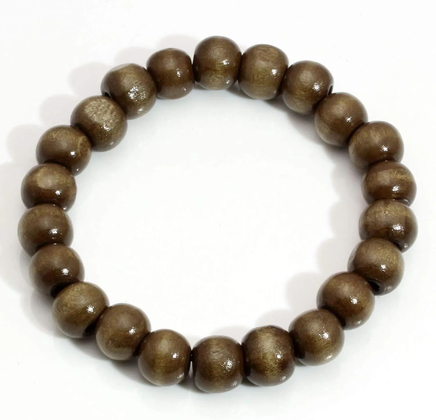 Natural Wooden Beads Bracelet for Men Women 8mm 10mm Prayer Bead Stretch Elastic Bracelets Set Essential Oil Diffuser Beaded Bangle