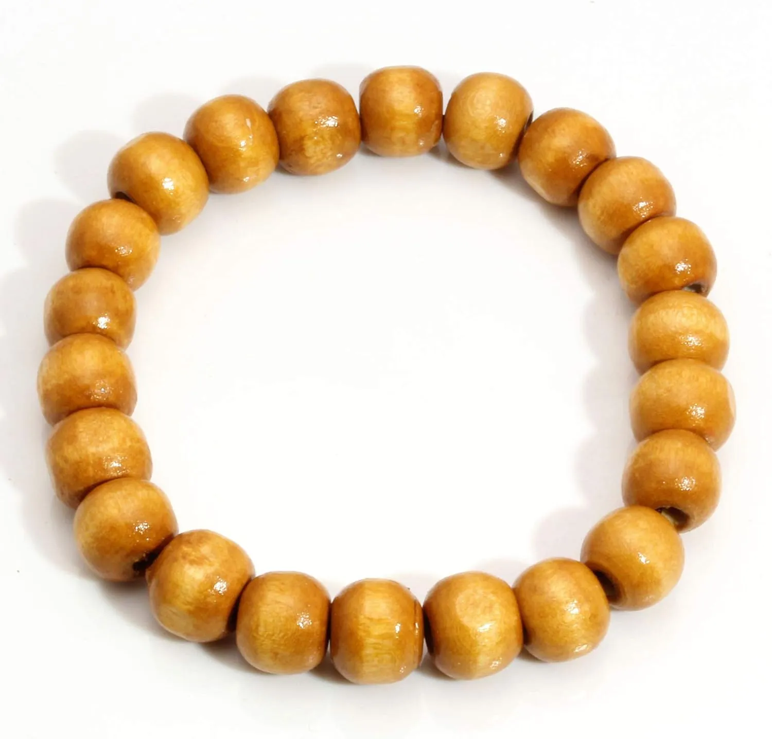 Natural Wooden Beads Bracelet for Men Women 8mm 10mm Prayer Bead Stretch Elastic Bracelets Set Essential Oil Diffuser Beaded Bangle