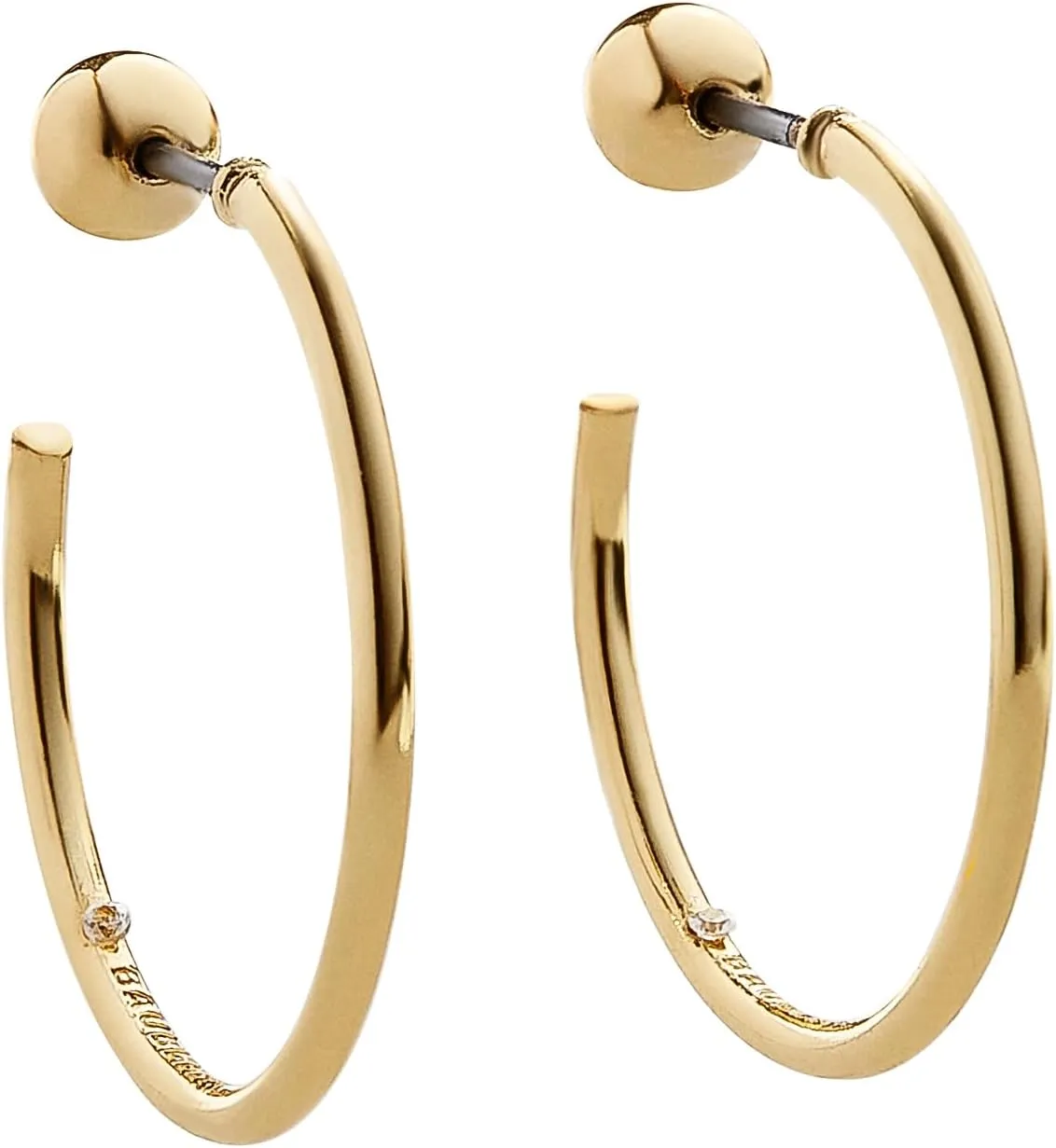 Open Hoop Earrings for Women - Lightweight, Hypoallergenic Hoops with Post Back Closure