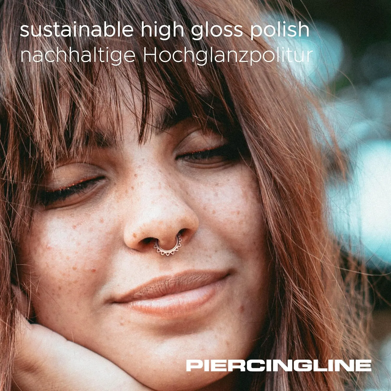 PIERCINGLINE 16G Surgical steel 316L Hinged Segment Ring | CONES| Septum Helix Tragus Cartilage Daith Ear Piercing Jewelry