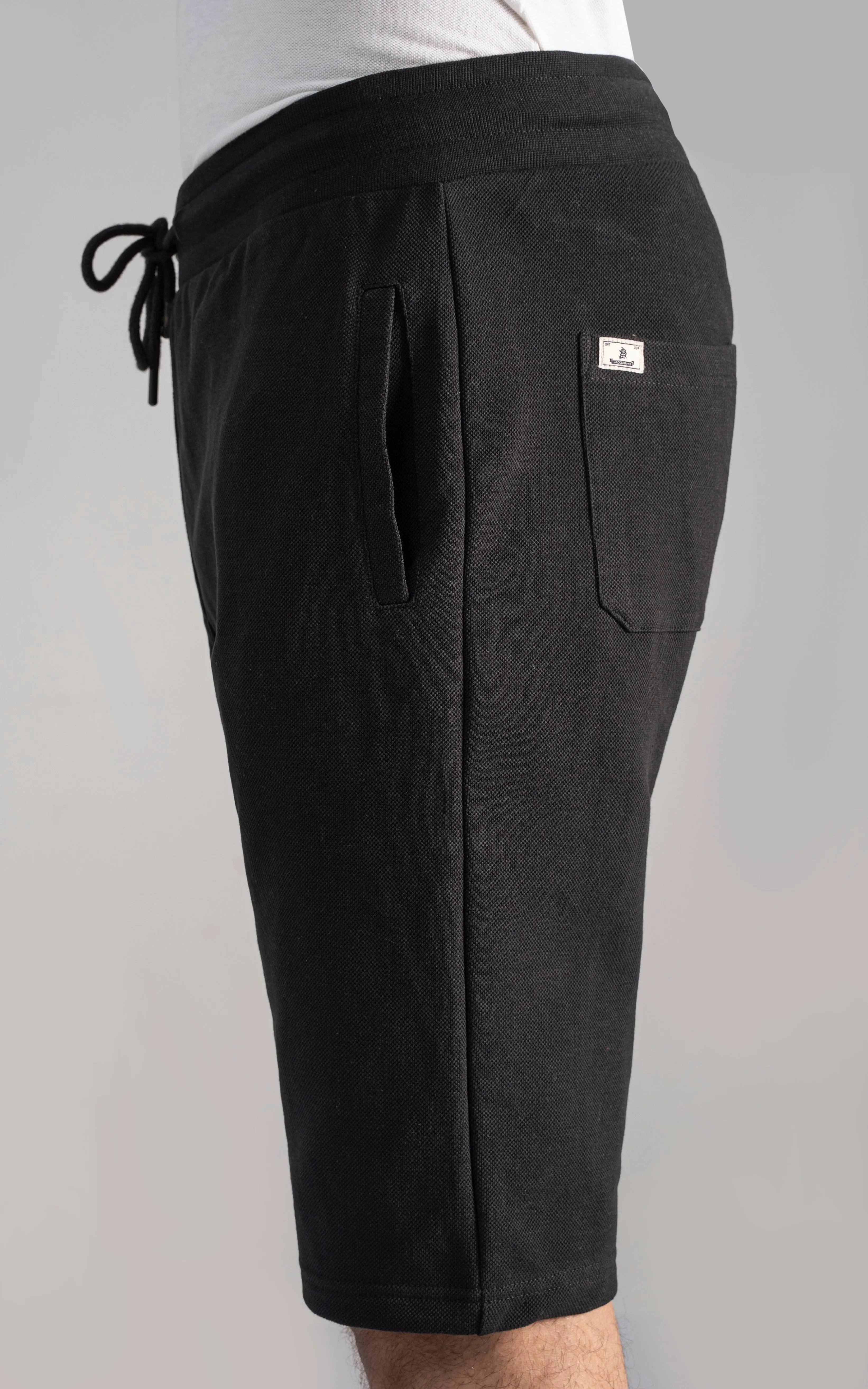 PIQUE TERRY SHORTS BLACK