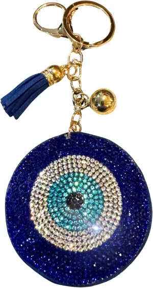 Popfizzy Double Sided Bling Keychains for Women and Girls, Sparkly Purse Charm, Rhinestone Bag Charm, Cool Gifts for Women