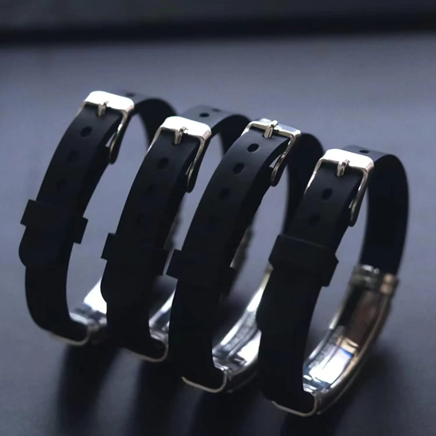 Red Medical Alert ID Bracelet for Women Men's Emergency First Aid Health Alert Laser Engraved Satinless Steel Adjustable Silicone Wristband Bracelets