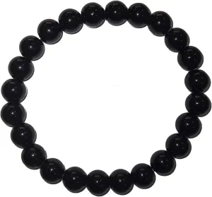 ROSTIVO Natural Black Obsidian Bracelet Beaded Bracelets for Men and Women Stretch Bracelet 8mm Feng Shui Bracelet Obsidian Crystal