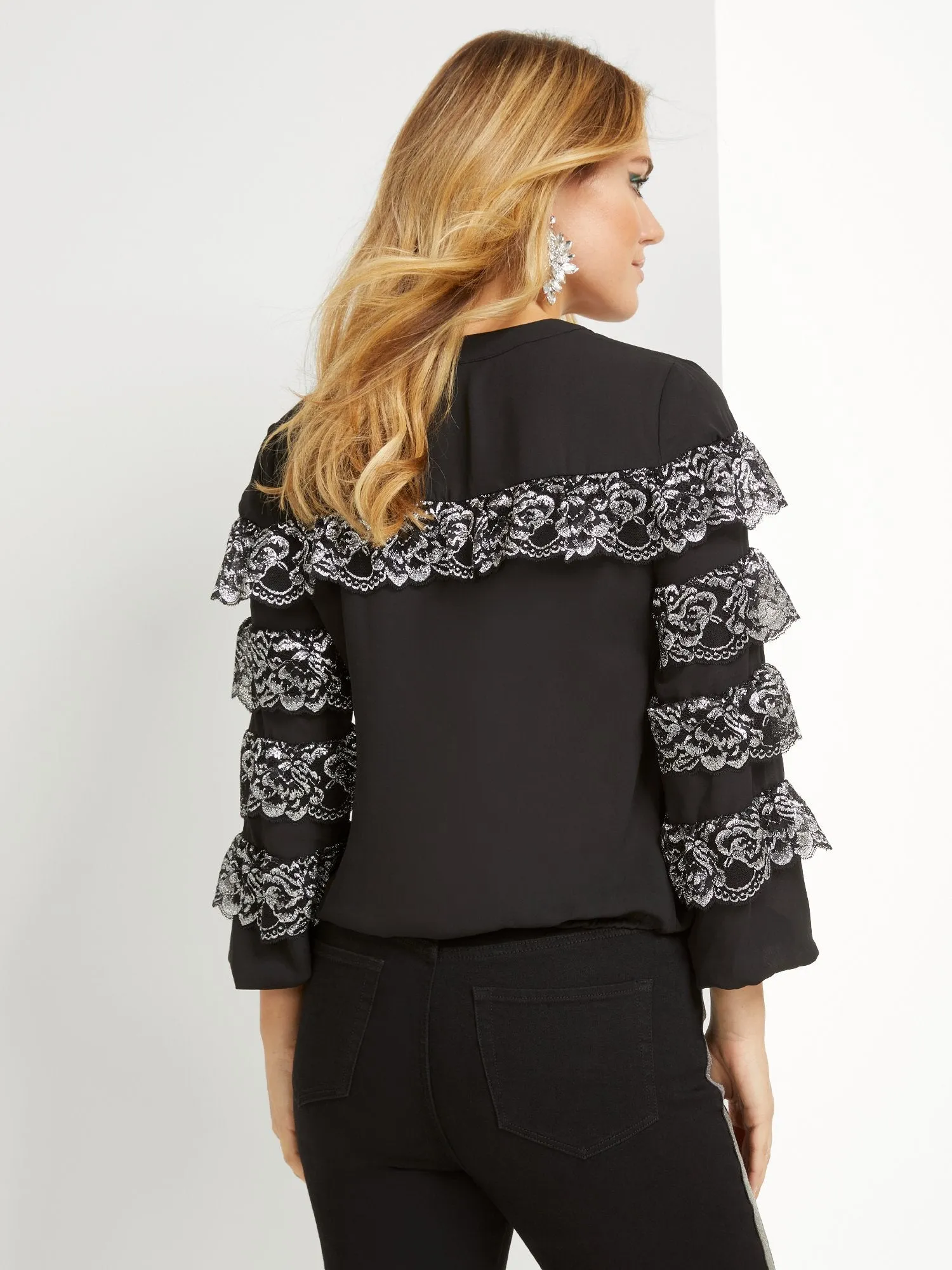 Ruffle Lace Blouse