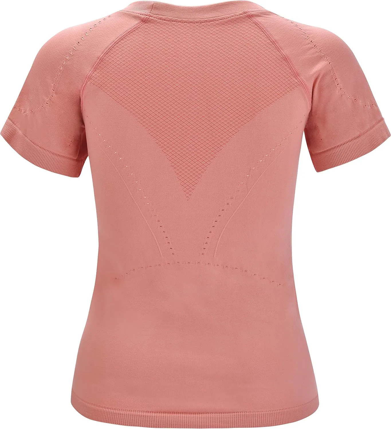 RUNNING GIRL Seamless Workout Shirts for WomenShort Sleeve T-Shirt Stretch Tees Quick Dry Gym Athletic Tops