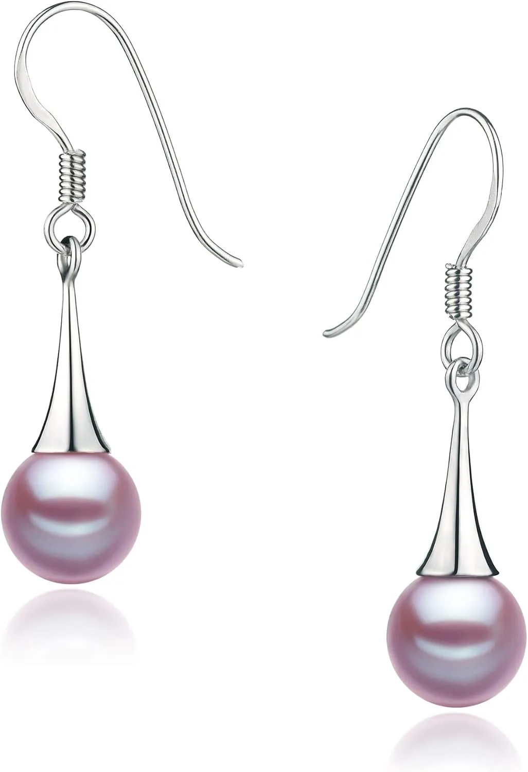 Sandra 7-8mm AAAA Quality Freshwater 925 Sterling Silver Cultured Pearl Earring Pair For Women