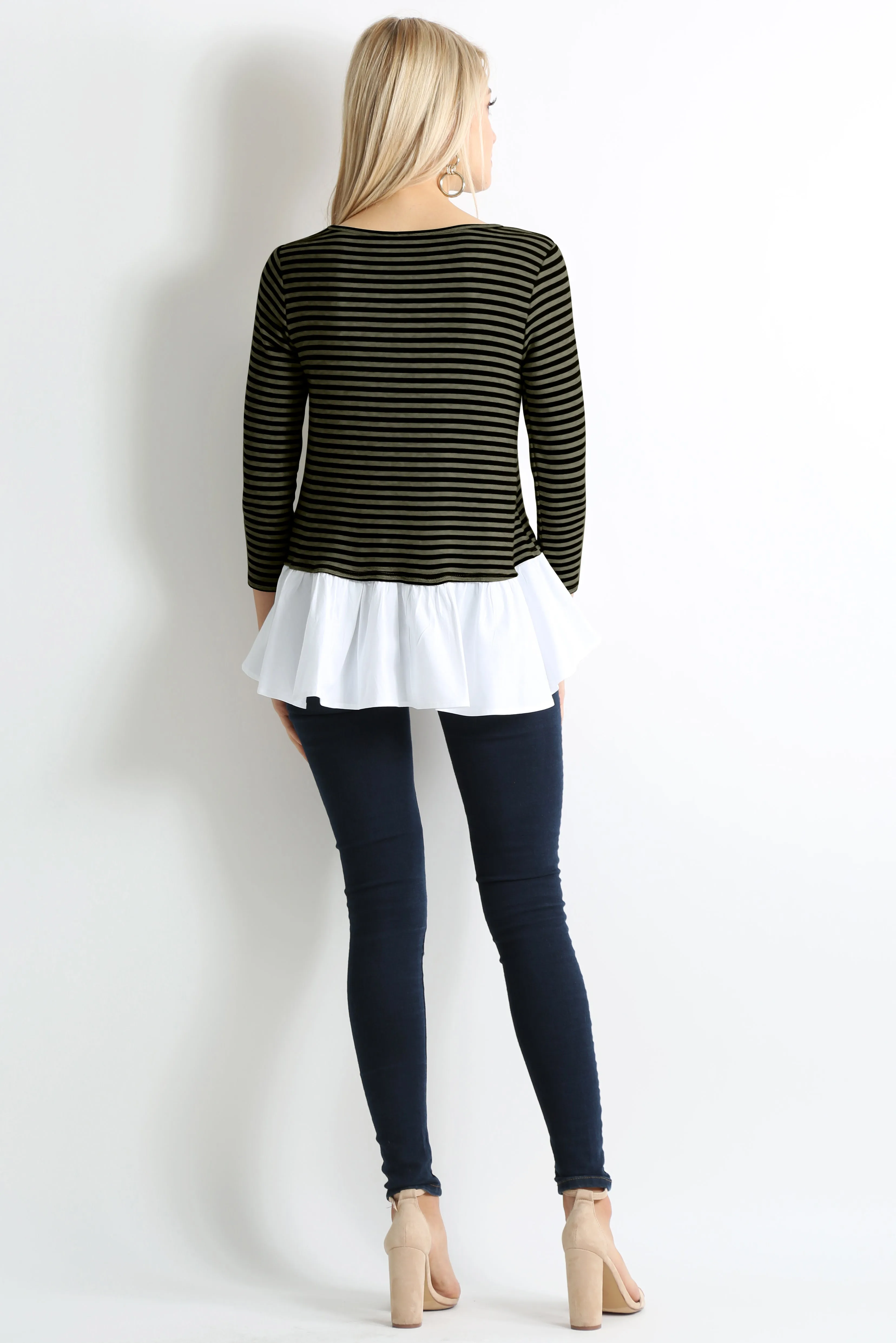 Share the Stripes Ruffle Top