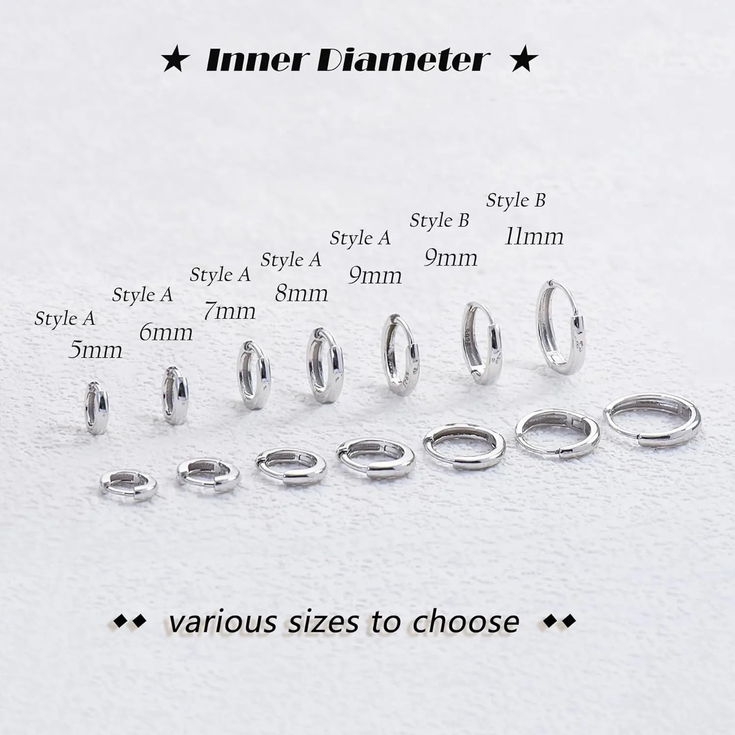 Solid 925 Sterling Silver Small Gold/Silver Hoop Earrings for Women Men 18K Gold Plated Huggie Earrings Hypoallergenic Earring for Tragus Cartilage Helix Conch Rook Daith Earlobe Jewelry Gift