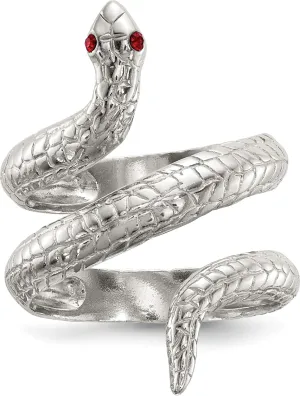 Sterling Silver Crystal Snake Ring - Jewelry By Sweet Pea