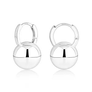 Sterling Silver Drop Ball Earrings for Women Girls Leverback Dangle Drop Earrings Fashion Hypoallergenic Jewelry
