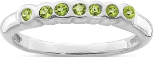 Sterling Silver Rhodium Peridot Ring - Jewelry By Sweet Pea