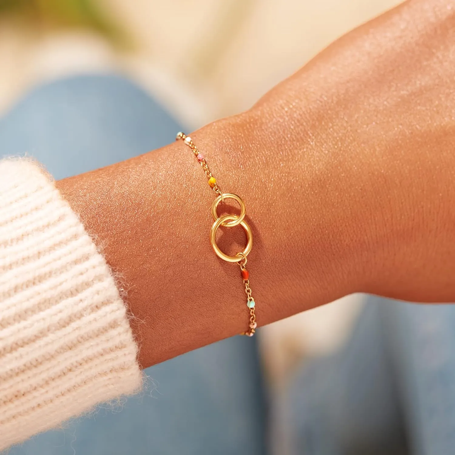 STORYJEWELLERY Bracelets for Women, Birthday Gifts for Mom, Daughter Birthday Gifts, Cross Bracelet for Mom, Mother's Day Presents