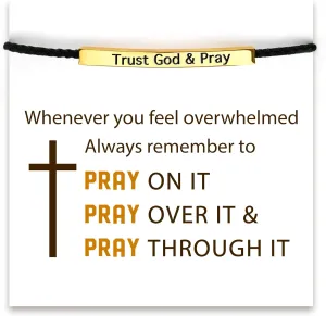STORYJEWELLERY Christian Bracelets, Religious Gifts for Women, Prayer Gifts - S925 Plated with 18K Gold