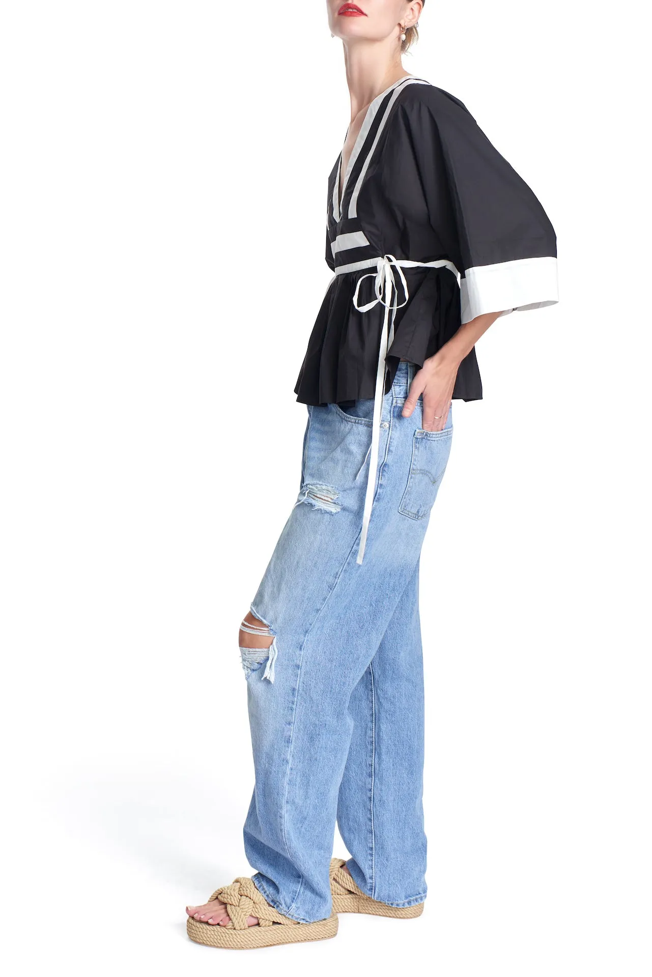 THE ELODIE TOP - Color blocked 23