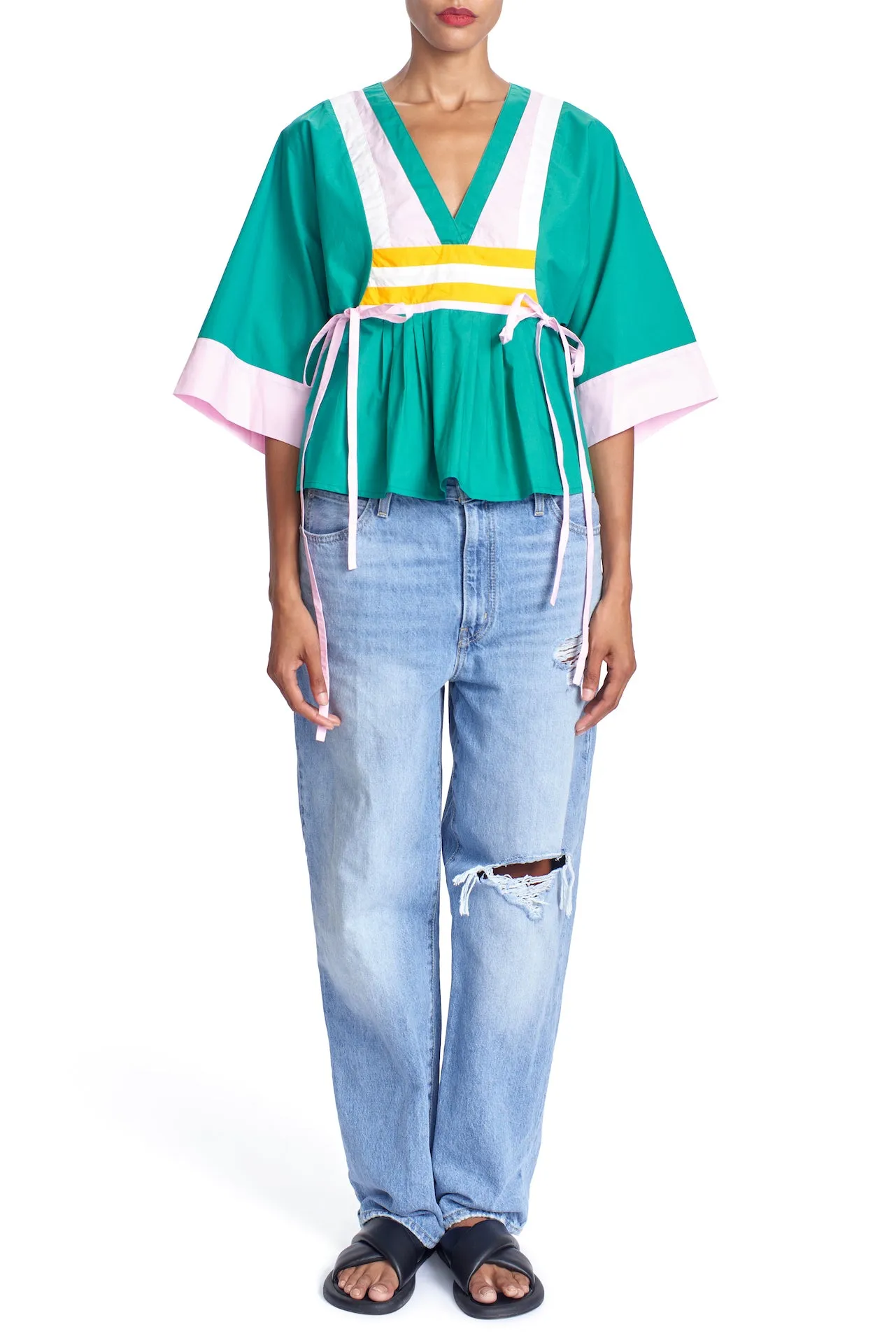 THE ELODIE TOP - Color blocked 23