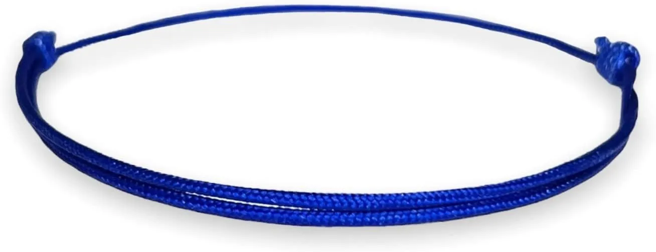 Thick Royal Blue Cord Bracelet for Men Women Teen Unisex Adult - Waterproof Nylon Surfer String Friendship Bracelets Summer Beach Accessories