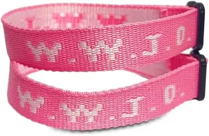 Todu Handmade WWJD Adjustable Rope Braied Bracelet Woven Wristbands Bangle Protection Pray Bracelets Friendship Couples Gift For Women Men (Two-Pink)