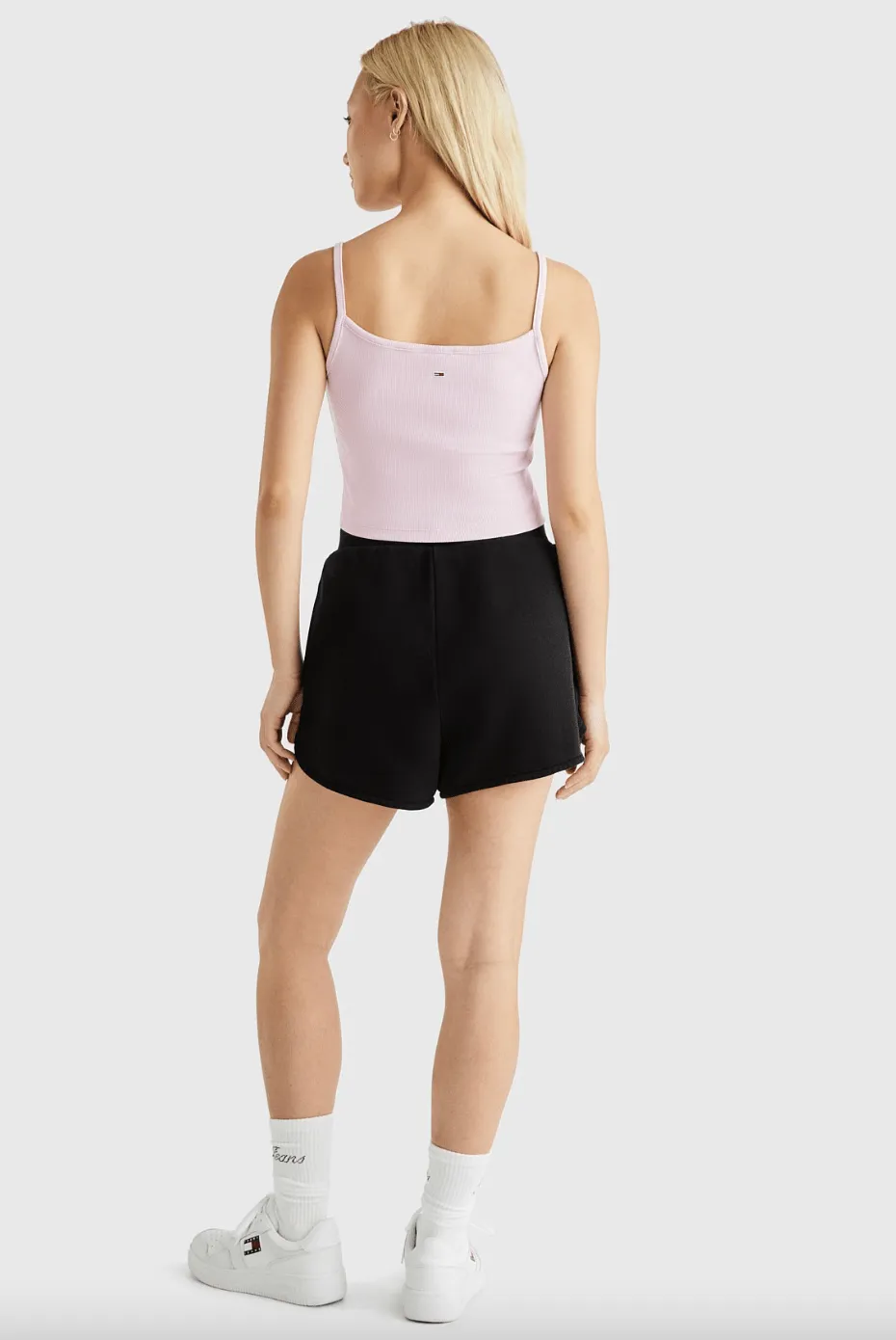 TOMMY JEANS TJW CROP GOLD LINEAR STRAP TOP - FRENCH ORCHID