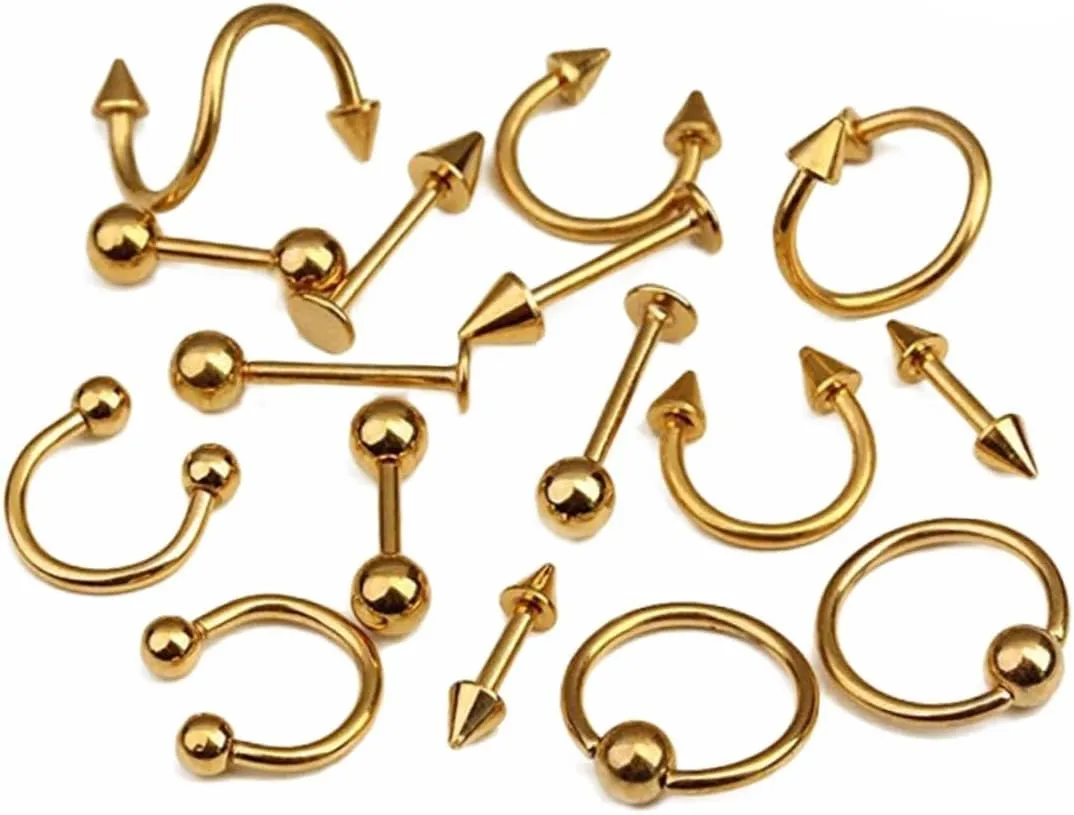 Tongue Bar Black Earrings Belly Button Belly Ring Body Jewelry Piercing Nose Piercing Jewellery Barbell