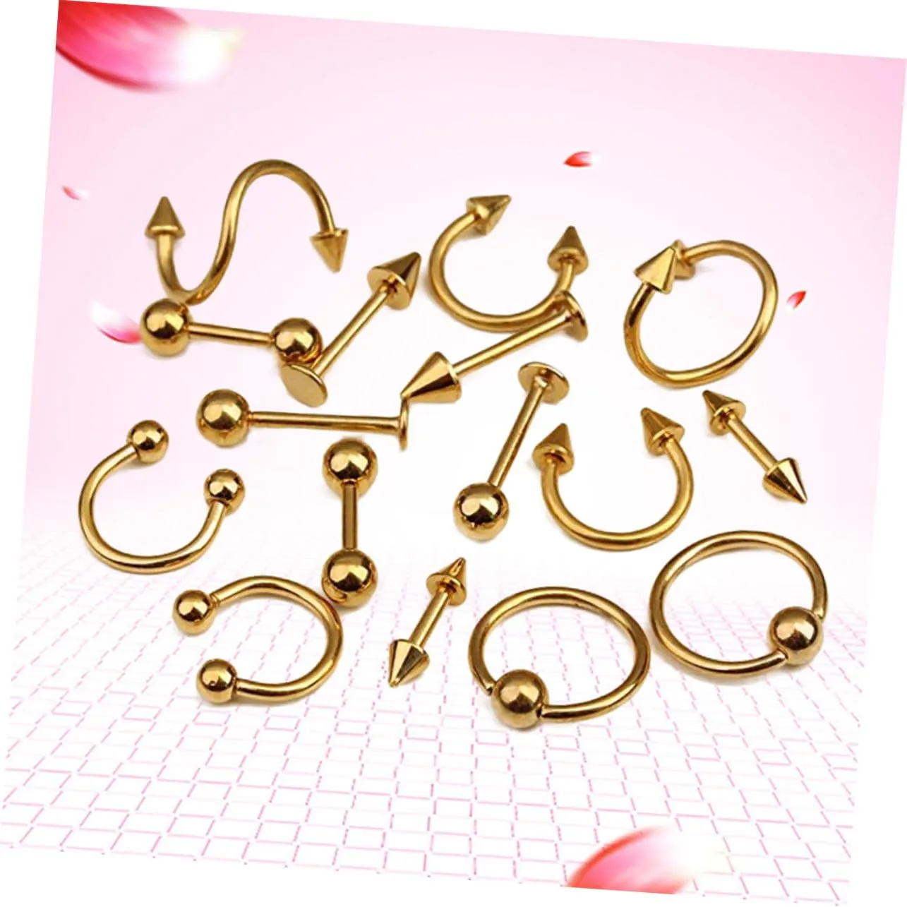 Tongue Ring Piercing Jewellery Belly Button Navel Barbell Nose Earrings Body Jewelry Women Piercing Body