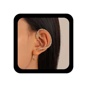 Vintage Snake Ear Cuff Wrap Earrings Snake Ear Clip Wrap Earring Snake Ear Cuff Earrings Punk Snake Ear Crawler Earrings